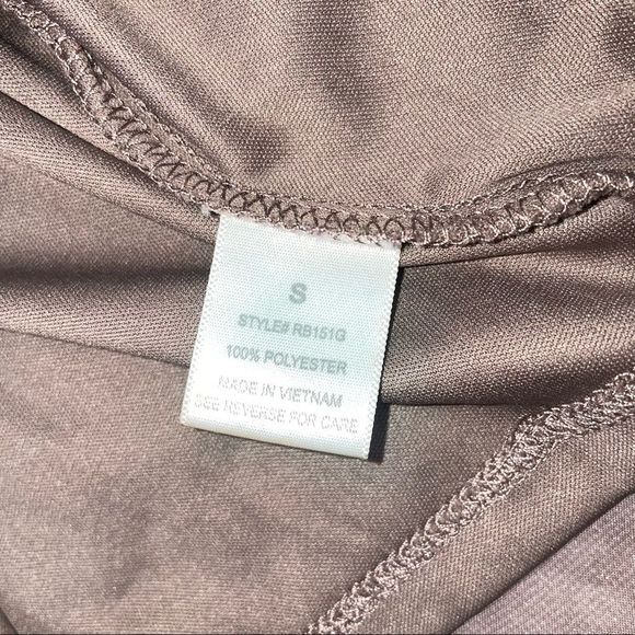 RnB A-Line Sleeveless Knee - Length Summer Tan Dress for Women SZ SM - Picture 9 of 11